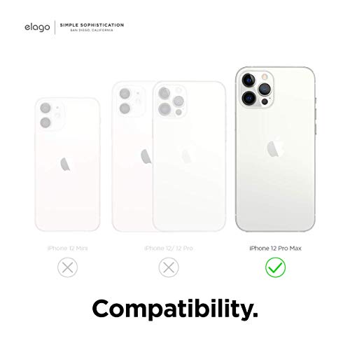 elago Silicona Líquida Funda Compatible con iPhone 12 Pro MAX Case (6.7"), Silicona Premium, Protección Funda Protectora 3 Tapas Estructura (Azul Oscuro)
