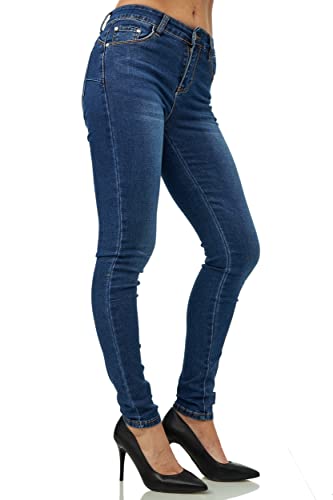 Elara Pantalones Vaqueros Mujer Push Up Skinny Chunkyrayan MEL0425 Blue-34