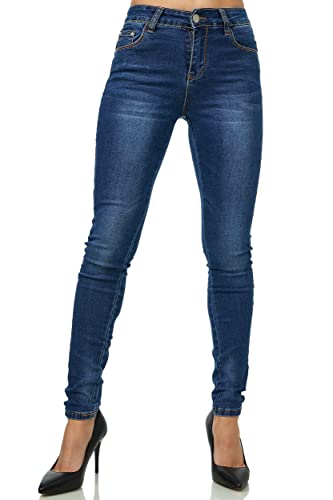 Elara Pantalones Vaqueros Mujer Push Up Skinny Chunkyrayan MEL0425 Blue-34