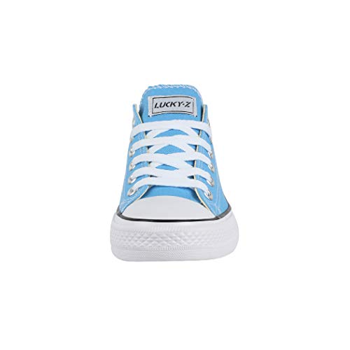 Elara Zapatilla de Deporte Unisex Low Top Textil Chunkyrayan Azul Claro 01-A-37-Li-BL