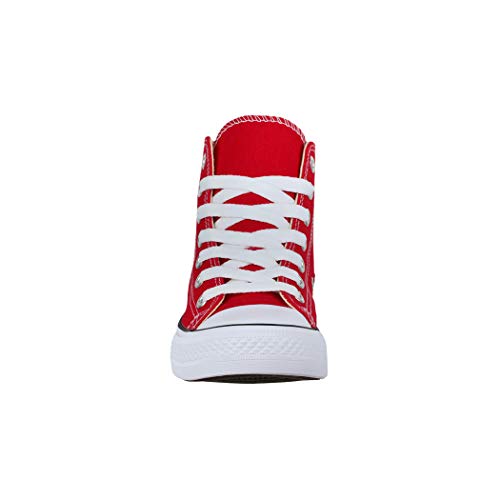 Elara Zapatillas de Deporte Unisex Zapatos Deportivos High Top Chunkyrayan Rojo 85-109-A-Rot-39