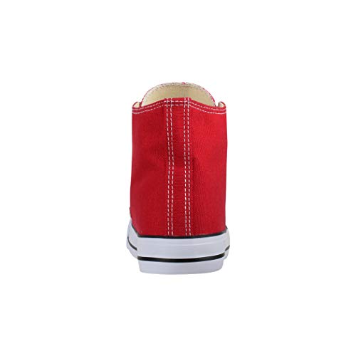 Elara Zapatillas de Deporte Unisex Zapatos Deportivos High Top Chunkyrayan Rojo 85-109-A-Rot-39