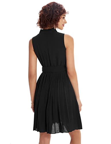 Elegante Cuello en V de Las Mujeres Vestidos de Noche Corto Slim Clubwear Cocktail Party Dresses Negro S CL0894S22-1