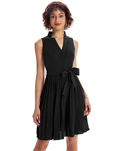 Elegante Cuello en V de Las Mujeres Vestidos de Noche Corto Slim Clubwear Cocktail Party Dresses Negro S CL0894S22-1