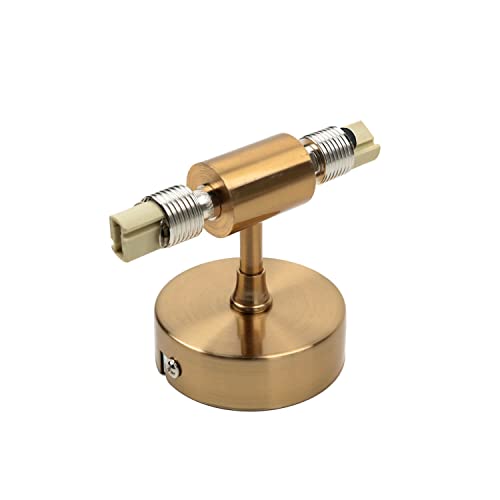 Elegante lámpara para espejo de baño en latón de metal y cristal, moderna, 2 x G9 lámpara de pared