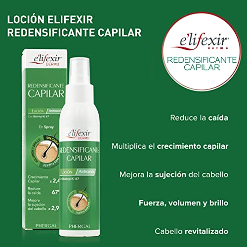 Elifexir- Loción Redensificante Capilar Anticaída, Ráiz Más Fuerte, Previene la Caída del Pelo, Estiliza, Define y Tonifica Cabello Con Más Volumen y Brillo, 125 ml