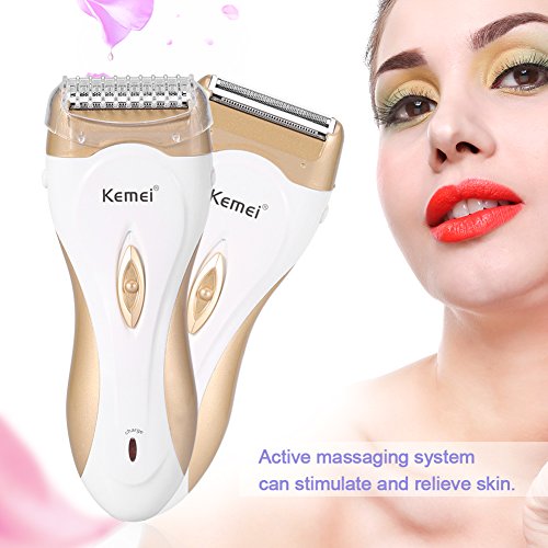 Eliminador de pelo, Lady Shaver Mujeres recargables afeitadora eléctrica Epilator Eliminador de pelo Depilación eléctrica
