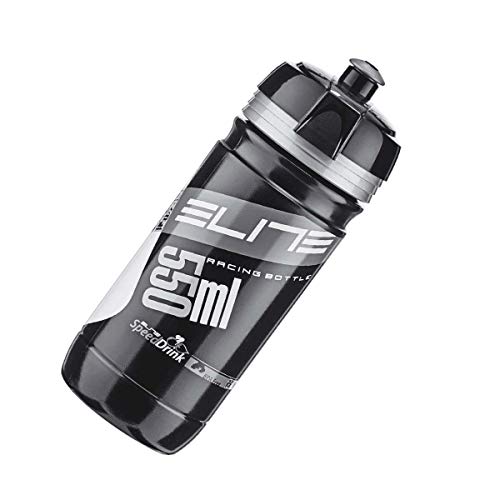 Elite Corsa, 550 Ml, Plata  Bidón, Unisex Adulto, Negro/Gris