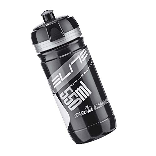 Elite Corsa, 550 Ml, Plata  Bidón, Unisex Adulto, Negro/Gris