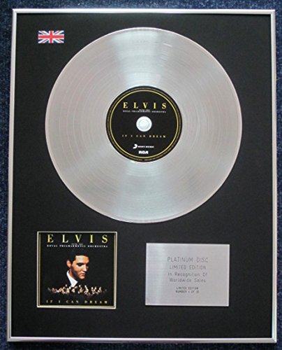 Elvis Presley With The Royal Philharmonic Orchesta.- Ltd Edition CD Platinum LP Disc - If I Can Dream