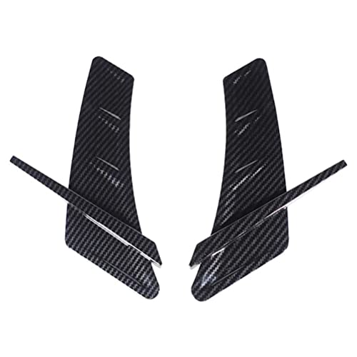Embellecedor de cubierta de flujo de aire, accesorios de fibra de carbono ABS para Ford focus, guardabarros de ventilación lateral MK3 MK4 Hatchback Sedan 2012 + pegatina, 2 uds.