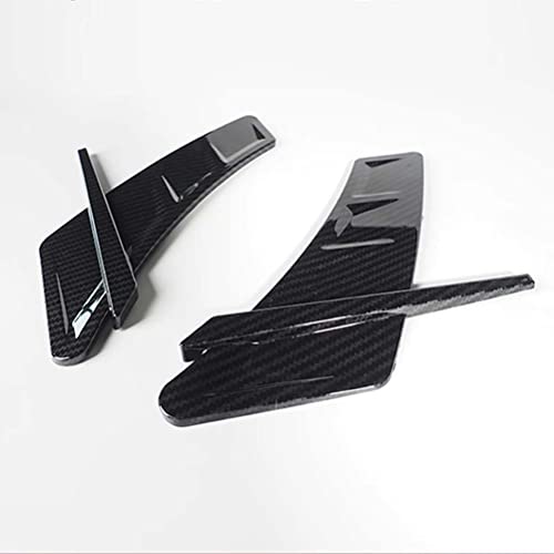 Embellecedor de cubierta de flujo de aire, accesorios de fibra de carbono ABS para Ford focus, guardabarros de ventilación lateral MK3 MK4 Hatchback Sedan 2012 + pegatina, 2 uds.