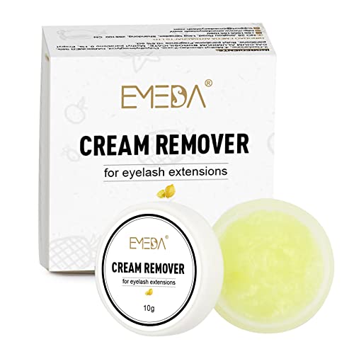 EMEDA Crema removedora de pestañas 10g, Extensiones de pestañas profesionales tipo crema removedor de adhesivo eliminación de pegamento suave y rápida, Removedor de pegamento de pestañas
