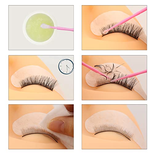 EMEDA Crema removedora de pestañas 10g, Extensiones de pestañas profesionales tipo crema removedor de adhesivo eliminación de pegamento suave y rápida, Removedor de pegamento de pestañas