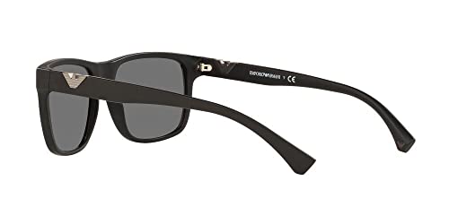 Emporio Armani 0EA4035 Gafas, Matte Black/Grey, 58/17/140 para Hombre