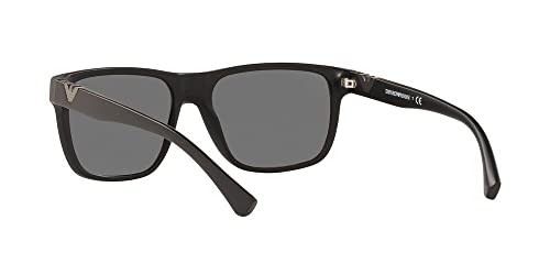Emporio Armani 0EA4035 Gafas, Matte Black/Grey, 58/17/140 para Hombre