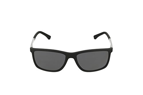 Emporio Armani 0ea4058 58 Gafas de sol, Black Rubber 506381, Unisex Adulto