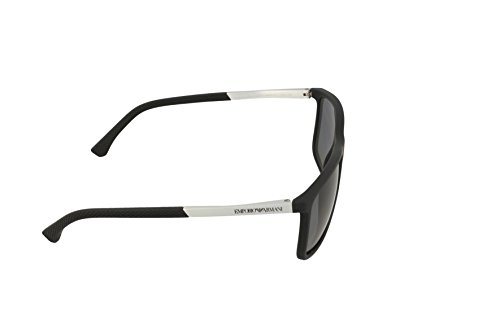Emporio Armani 0ea4058 58 Gafas de sol, Black Rubber 506381, Unisex Adulto