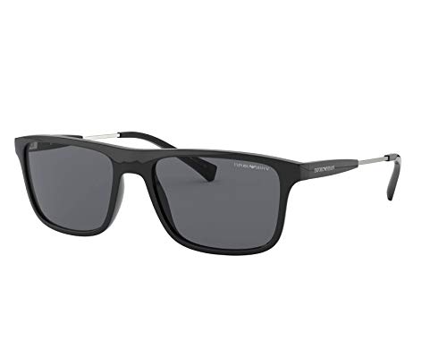 Emporio Armani 0EA4151 Gafas, Black/Grey, 56/18/145 para Hombre