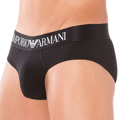Emporio Armani CC729 Slip, Hombre, Negro (Black), S