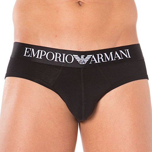 Emporio Armani CC729 Slip, Hombre, Negro (Black), S