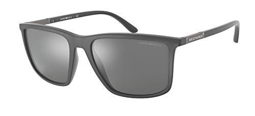Emporio Armani Gafas de Sol EA 4161 Matte Grey/Grey 57/18/145 hombre