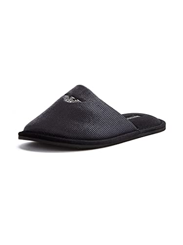 Emporio Armani Pantuflas hombre XJPM01XD227 Negro, Negro y gris., Large