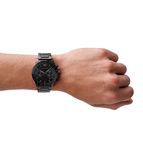 Emporio Armani Reloj Analógico para Hombre de Cuarzo AR11242 Negro
