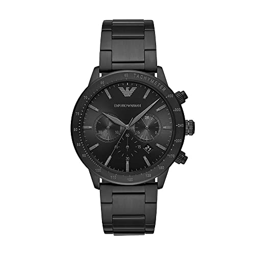 Emporio Armani Reloj Analógico para Hombre de Cuarzo AR11242 Negro