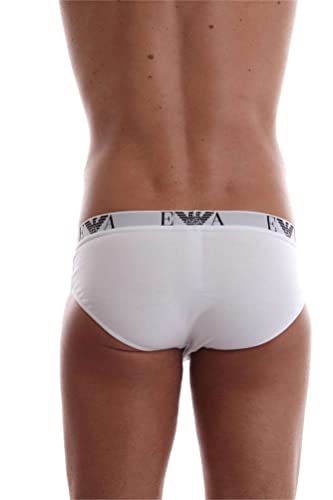 Emporio Armani Underwear CC715 111321 04710 Calzoncillos, Hombre, Blanco (White), L