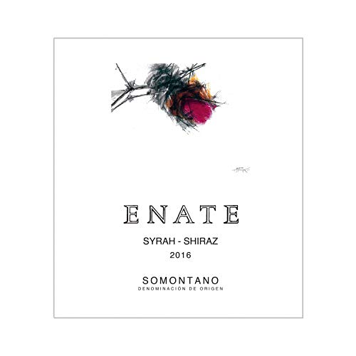 ENATE Syrah -Shiraz- Vino Tinto-D.O. Somontano -75cl- Vino Tinto Muy Cubierto - Paladar Voluptuoso - Taninos Nobles y Aterciopelados - Fermentado en Barrica de Roble Europeo y Americano