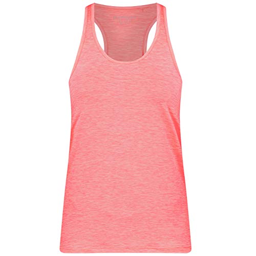 ENERGETICS Camiseta de Tirantes para Mujer Gerlinda 2, Mujer, Camiseta sin Mangas para Mujer, 302651, Rojo/Amarillo, 34