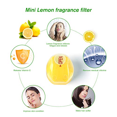 Enibon Alcachofa de Ducha con Manguera 1,5M, Cabezal Ducha con 3 Capas Filtro Antical y Vitamina C, Filtro Ducha Alta Presión Ahorra Agua, Iones Negativos Elimna Cloro Flúor, Ablanda Agua Dura
