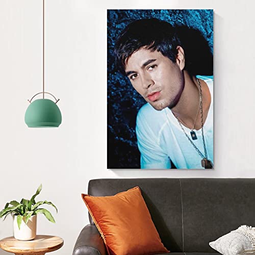 Enrique Iglesias - Carteles de cantante español, arte decó para decoración de dormitorio para adolescentes, 60 x 90 cm