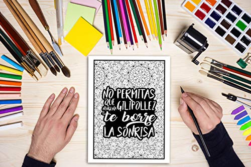 Eres la p*ta hostia: Un original libro de colorear palabrotas con frases motivadoras para adultos: 40 divertidas páginas que invitan a la relajación y el alivio del estrés