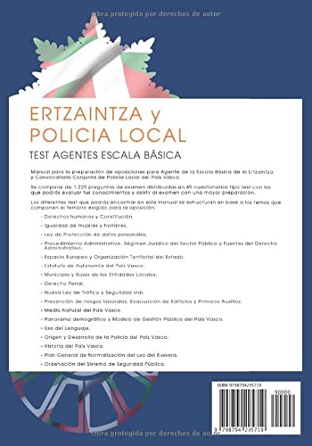 Ertzaintza y Policía local: Agentes Escala Básica