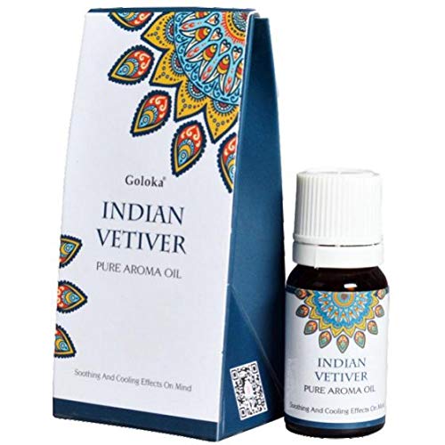 ESENCIA PURA VETIVER DE LA INDIA 10 ML (1 BOTELLA DE CRISTAL) PARA LA PROTECCION Y LA ATRACCION DE DINERO
