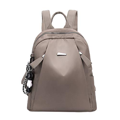 Eshow Mochila Bolso Bandolera Caqui para Mujeres y Chicas de Tela Oxford Viaje Casual Escolares Universidad Moda