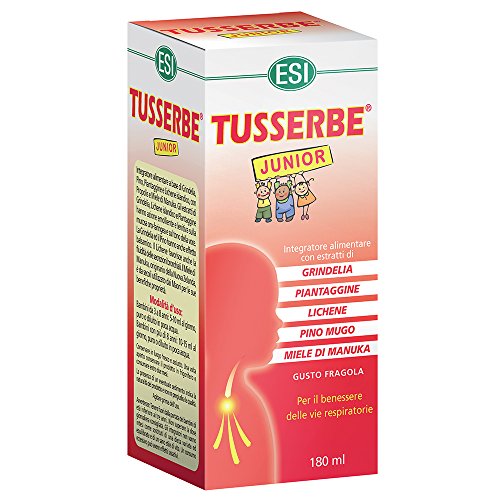 ESI – Tusserbe Junior 180 ml [] Eficaz, natural, bienestar diario – [Kit con Integrador Tónico – ADATTOGENO] 1 CONFEZIONE