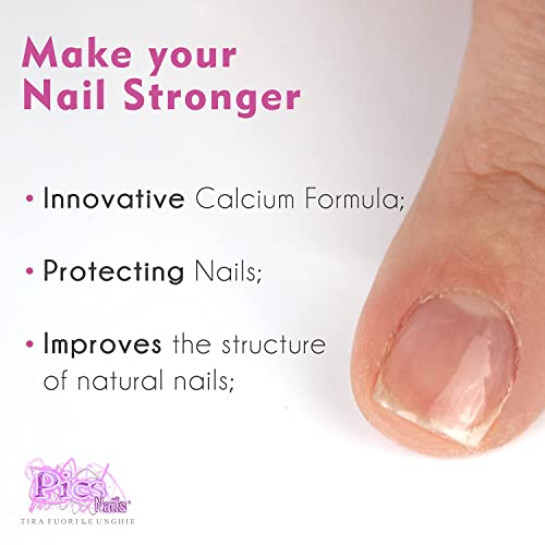 Esmalte Endurencedor Fortificante unas instantáneo de calcio profesional de 12 ml - Ideal para uñas quebradizas y débiles - Fortalece y mejora instantáneamente la estructura de las uñas quebradizas