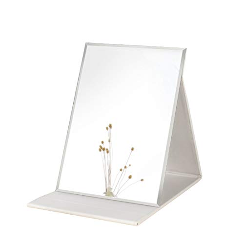 Espejo Zcooooool Espejo Grande portátil Super HD Espejo de Maquillaje Espejo de múltiples Soportes Ángulo de Mano Libre / de Mano / Espejo Plegable de Mesa