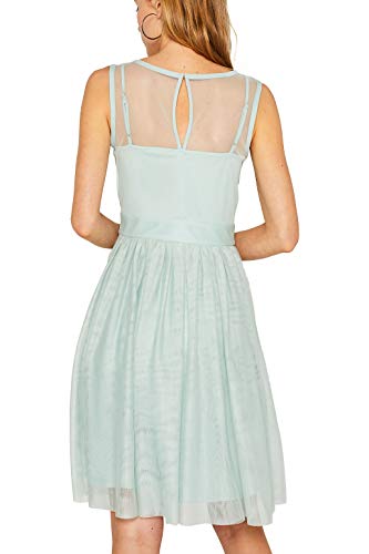 ESPRIT Collection 029eo1e013 Vestido, Grün (Light Aqua Green 390), XL para Mujer