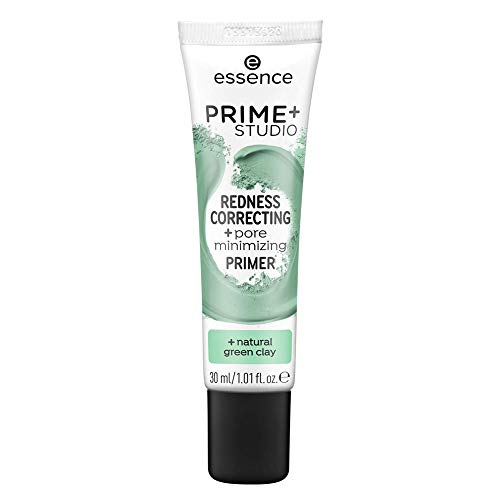 ess. prime + studio corrector de rojeces + primer minimizador de poros