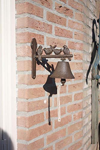 Esschert Design - Campana decorada para puerta