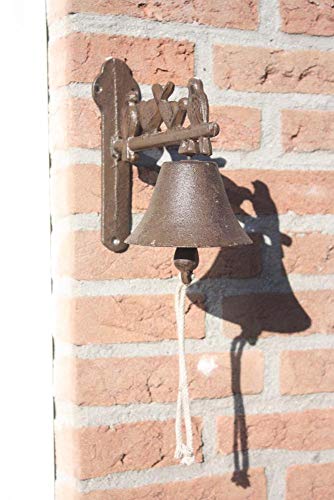 Esschert Design - Campana decorada para puerta