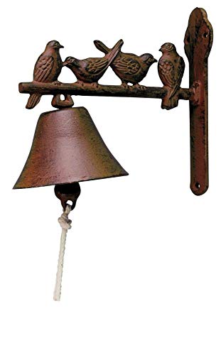Esschert Design - Campana decorada para puerta