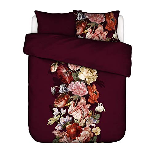 ESSENZA Zirvehome Anneclaire Cherry - Juego de Cama (Funda nórdica de 200 x 200 cm y 2 Fundas de Almohada de 80 x 80 cm), diseño de Cerezo