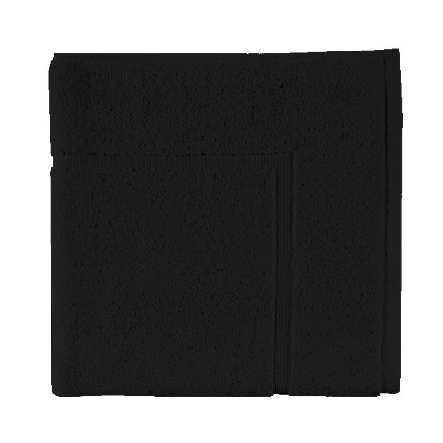 Essix Home Collection Tapis Aqua - Noir - 60 x 100 cm - Manta para Cama, 60 x 120 cm, Color Negro