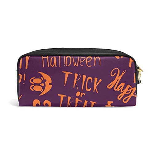 Estuche con capucha y cajón a mano Halloween, estuche con cremallera para niñas, bolsa de maquillaje grande con compartimentos