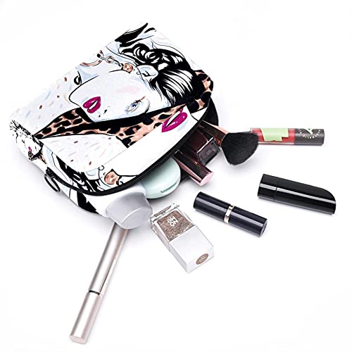 Estuche Cosmético Mujer Glamour Organizador Cosmético De Viaje Suave con Cremallera para Mujeres Y Niñas